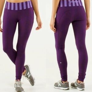Lululemon Speed Up Tight Garnet Violet *Full-On Luxtreme 28’’ Ruching Leggings 4